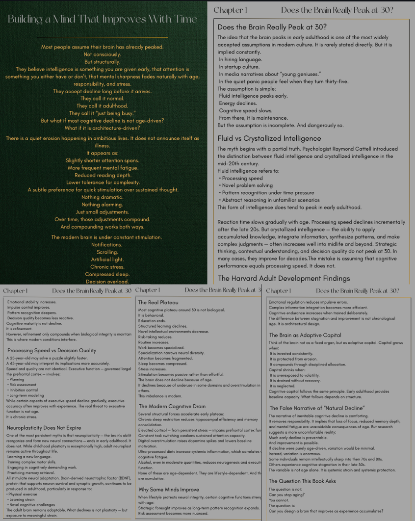 Building a Mind That Improves With Time - A Strategic Guide to Cognitive Longevity